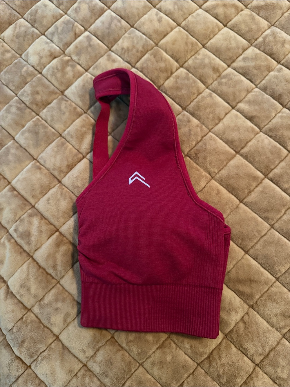 Oner Active Classic Seamless 2.0 V-Neck Bralette | Red Wine Marl - Picture 3 of 3